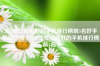 2024年性能最好的手机排行榜前5名好手机排行榜「2024年性能最好的手机排行榜前5名」
