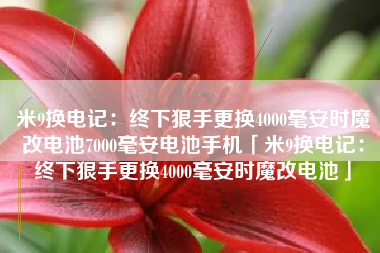 米9换电记：终下狠手更换4000毫安时魔改电池7000毫安电池手机「米9换电记：终下狠手更换4000毫安时魔改电池」